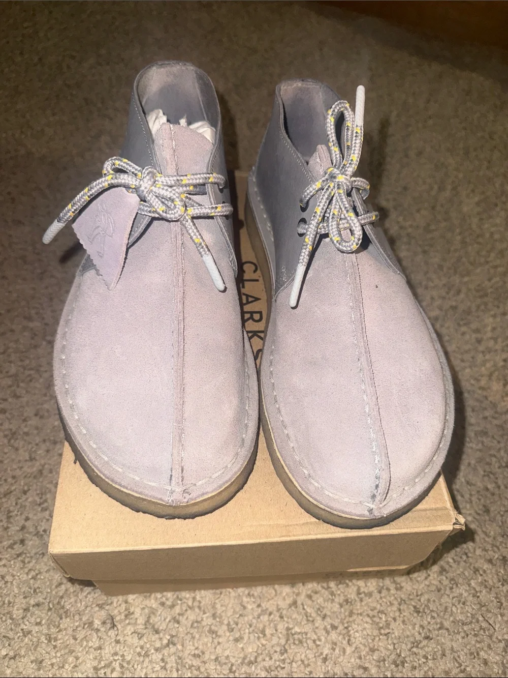 Clarks Desert Trek Boot - Blue Grey Combination - Men’s Size 7
